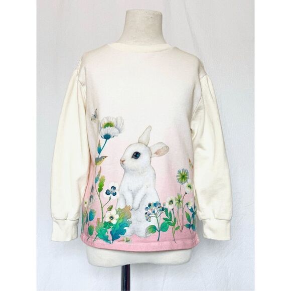 Whooli Chen x H&M Kids Toddler Girls 5/6 Spring Bunny Knit Pullover - Picture 3 of 8